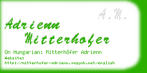 adrienn mitterhofer business card