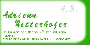 adrienn mitterhofer business card